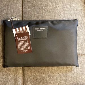 HENRI BENDEL REVERSIBLE PACKABLE SHOPPER TOTE